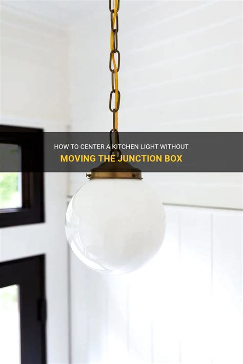 how center light without moving junction box|how to center off center lights.